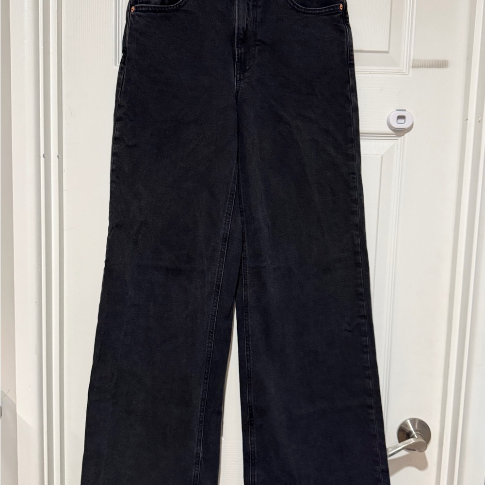 Gap Wide Leg Women’s Jeans High Rise in Black - size 4L